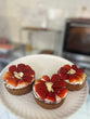 Tarta manjar crema frutilla KETO