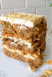 Trozo torta zanahoria